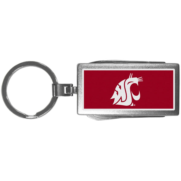 NCAA - Washington St. Cougars Multi-tool Key Chain, Logo-Key Chains,College Key Chains,Washington St. Cougars Key Chains-JadeMoghul Inc.