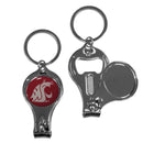 NCAA - Washington St. Cougars Nail Care/Bottle Opener Key Chain-Key Chains,3 in 1 Key Chains,College 3 in 1 Key Chains-JadeMoghul Inc.