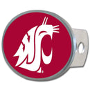 NCAA - Washington St. Cougars Oval Metal Hitch Cover Class II and III-Automotive Accessories,Hitch Covers,Oval Metal Hitch Covers Class III,College Oval Metal Hitch Covers Class III-JadeMoghul Inc.