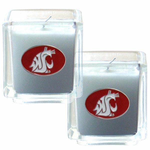 NCAA - Washington St. Cougars Scented Candle Set-Home & Office,Candles,Candle Sets,College Candle Sets-JadeMoghul Inc.
