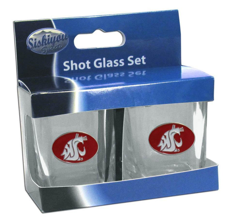NCAA - Washington St. Cougars Shot Glass Set-Beverage Ware,Shot Glasses,Shot Glass Sets,College Shot Glass Sets-JadeMoghul Inc.