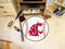 Round Rugs NCAA Washington State Baseball Mat 27" diameter