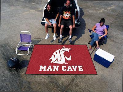 Indoor Outdoor Rugs NCAA Washington State Man Cave UltiMat 5'x8' Rug