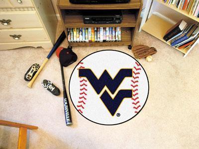 Round Rugs For Sale NCAA West Virginia Baseball Mat 27" diameter