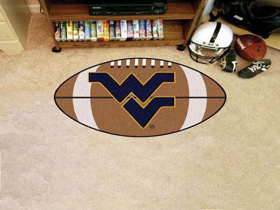 Modern Rugs NCAA West Virginia Football Ball Rug 20.5"x32.5"