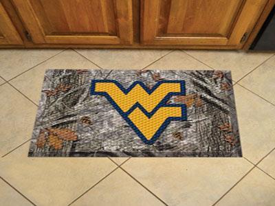 Welcome Mat NCAA West Virginia Scraper Mat 19"x30" Camo