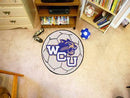 Round Indoor Outdoor Rugs NCAA Western Carolina Soccer Ball 27" diameter