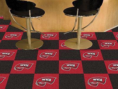 Carpet Squares NCAA Western Kentucky Carpet Tiles 18"x18" tiles