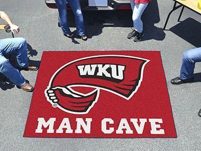BBQ Store NCAA Western Kentucky Man Cave Tailgater Rug 5'x6'