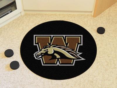 Round Rugs For Sale NCAA Western Michigan Puck Ball Mat 27" diameter