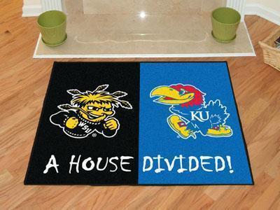 Large Rugs NCAA Wichita State Kansas House Divided Rug 33.75"x42.5"