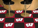 Cheap Carpet NCAA Wisconsin 18"x18" Carpet Tiles