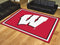 5x8 Area Rugs NCAA Wisconsin 5'x8' Plush Rug