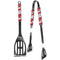 NCAA - Wisconsin Badgers 2 pc Steel BBQ Tool Set-Tailgating & BBQ Accessories,BBQ Tools,2 pc Steel Tool Set,College 2 pc Steel Tool Set-JadeMoghul Inc.