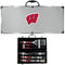 NCAA - Wisconsin Badgers 8 pc Tailgater BBQ Set-Tailgating & BBQ Accessories,College Tailgating Accessories,Wisconsin Badgers Tailgating Accessories-JadeMoghul Inc.