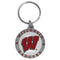 NCAA - Wisconsin Badgers Carved Metal Key Chain-Key Chains,Scultped Metal Key Chains,College Scultped Metal Key Chains-JadeMoghul Inc.