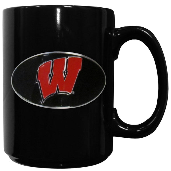 NCAA - Wisconsin Badgers Ceramic Coffee Mug-Beverage Ware,Coffee Mugs,College Coffee Mugs-JadeMoghul Inc.