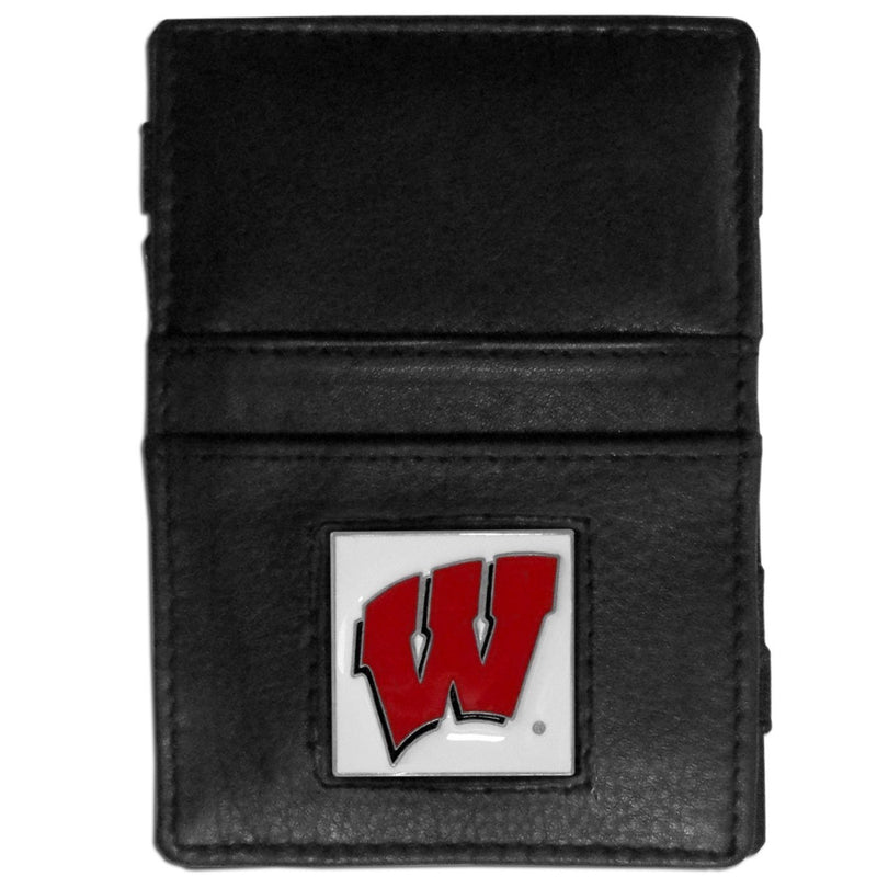 NCAA - Wisconsin Badgers Leather Jacob's Ladder Wallet-Wallets & Checkbook Covers,Jacob's Ladder Wallets,College Jacob's Ladder Wallets-JadeMoghul Inc.