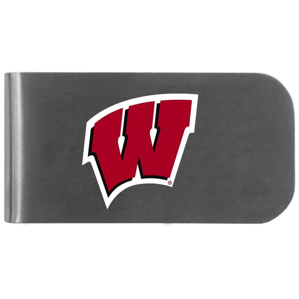 NCAA - Wisconsin Badgers Logo Bottle Opener Money Clip-Wallets & Checkbook Covers,College Wallets,Wisconsin Badgers Wallets-JadeMoghul Inc.