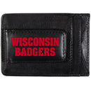 NCAA - Wisconsin Badgers Logo Leather Cash and Cardholder-Wallets & Checkbook Covers,College Wallets,Wisconsin Badgers Wallets-JadeMoghul Inc.