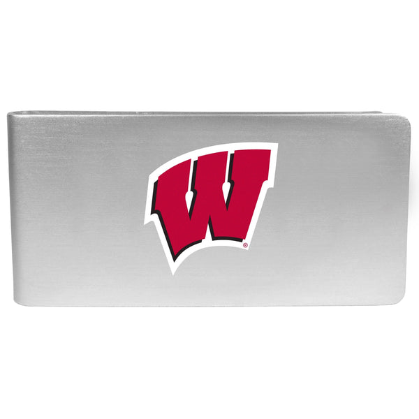 NCAA - Wisconsin Badgers Logo Money Clip-Wallets & Checkbook Covers,College Wallets,Wisconsin Badgers Wallets-JadeMoghul Inc.