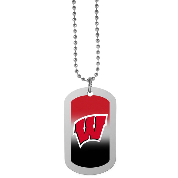 NCAA - Wisconsin Badgers Team Tag Necklace-missing-JadeMoghul Inc.
