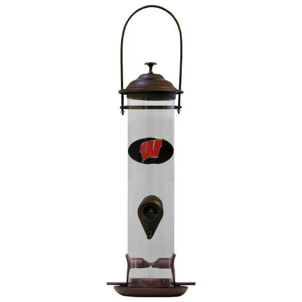 NCAA - Wisconsin Badgers Thistle Bird Feeder-Home & Office,Bird Feeders,College Bird Feeders-JadeMoghul Inc.