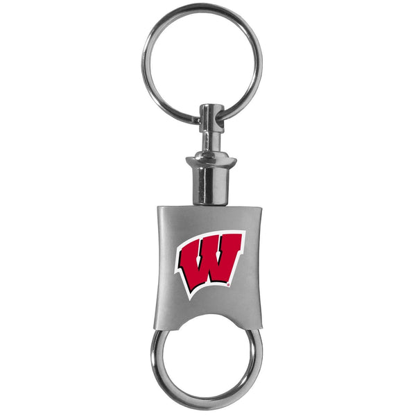 NCAA - Wisconsin Badgers Valet Key Chain-Key Chains,College Key Chains,Wisconsin Badgers Key Chains-JadeMoghul Inc.