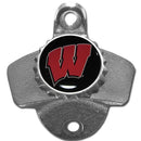 NCAA - Wisconsin Badgers Wall Mounted Bottle Opener-Home & Office,Wall Mounted Bottle Openers,College Wall Mounted Bottle Openers-JadeMoghul Inc.