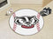 Round Rugs NCAA Wisconsin Baseball Mat 27" diameter