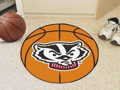 Round Rugs NCAA Wisconsin Basketball Mat 27" diameter