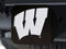 Trailer Hitch Covers NCAA Wisconsin Black Hitch Cover 4 1/2"x3 3/8"