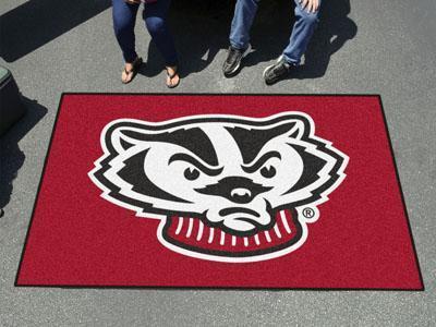 Indoor Outdoor Rugs NCAA Wisconsin Ulti-Mat