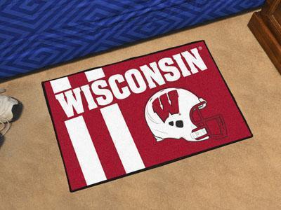 Cheap Rugs NCAA Wisconsin Uniform Starter Rug 19"x30"