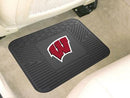 Rubber Floor Mats NCAA Wisconsin Utility Car Mat 14"x17"