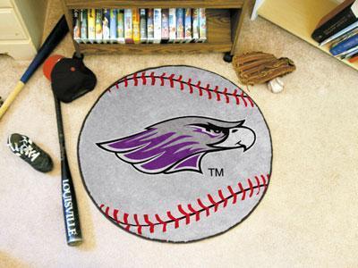 Round Area Rugs NCAA Wisconsin-Whitewater Baseball Mat 27" diameter