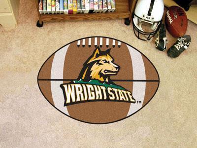 Round Rugs For Sale NCAA Wright State Football Ball Rug 20.5"x32.5"