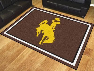 8x10 Rug NCAA Wyoming (Cowboy/Horse) 8'x10' Plush Rug