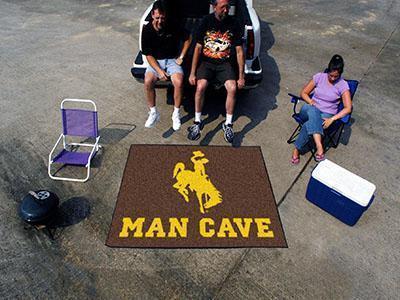 Grill Mat NCAA Wyoming Man Cave Tailgater Rug 5'x6'