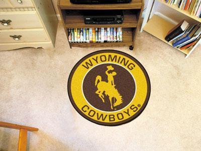 Round Rugs For Sale NCAA Wyoming Roundel Mat 27" diameter