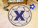 Small Round Rugs NCAA Xavier Soccer Ball 27" diameter