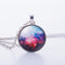 Nebula Space Pendant Necklace Glass Cabochon Sliver Chain Vintage Choker Statement Necklaces Fashion Women Jewelry Gift-8-JadeMoghul Inc.