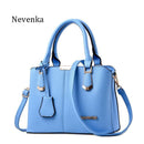 Nevenka Women Bag Lady Handbag OL Style Shoulder Bags Casual Zipper Messenger Bags PU Leather Bag Brand Name Tote Satchel Sac-blue-JadeMoghul Inc.