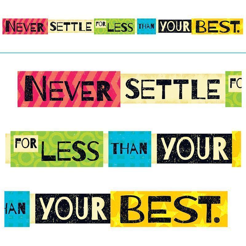 NEVER SETTLE FOR LESS THAN YOUR-Learning Materials-JadeMoghul Inc.