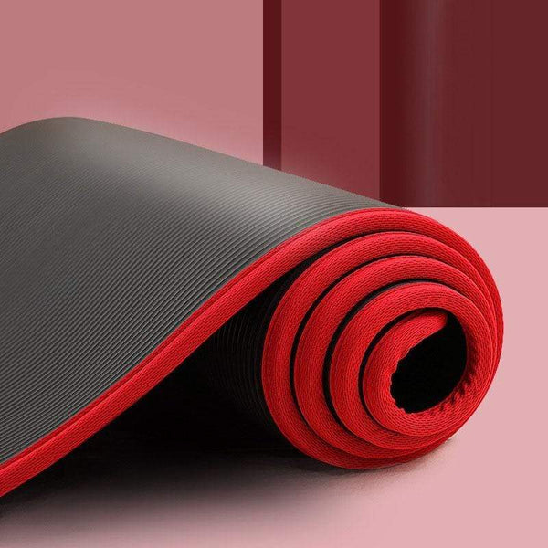 New 10mm Thickened Non-slip 183cmX61cm Yoga Mat NBR Fitness Gym Mats Sports Cushion Gymnastic Pilates Pads With Yoga Bag & Strap JadeMoghul Inc. 