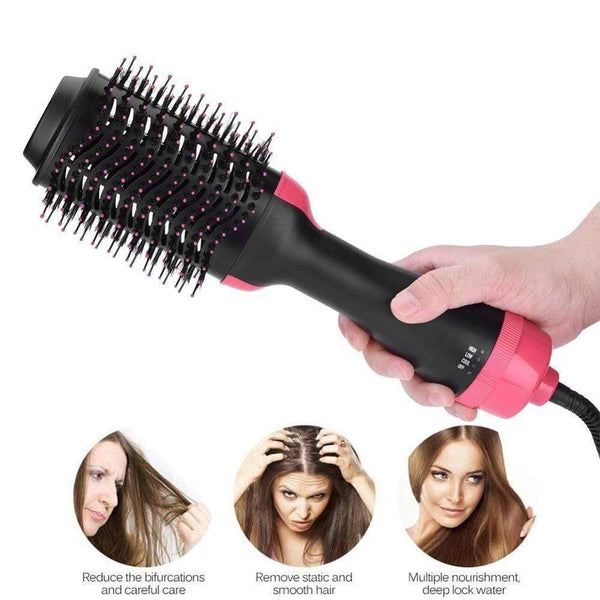 New 2 IN 1 One Step Hair Dryer Hot Air Brush Hair Straightener Comb Curling Brush Hair Styling Tools Hair Dryer Brush AExp
