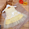 New 2014 girls princess dress/Multi-colored lace tutu dress/Elegant girl dress with bowknot/Summer hot sale-Khaki-0-3 months-JadeMoghul Inc.