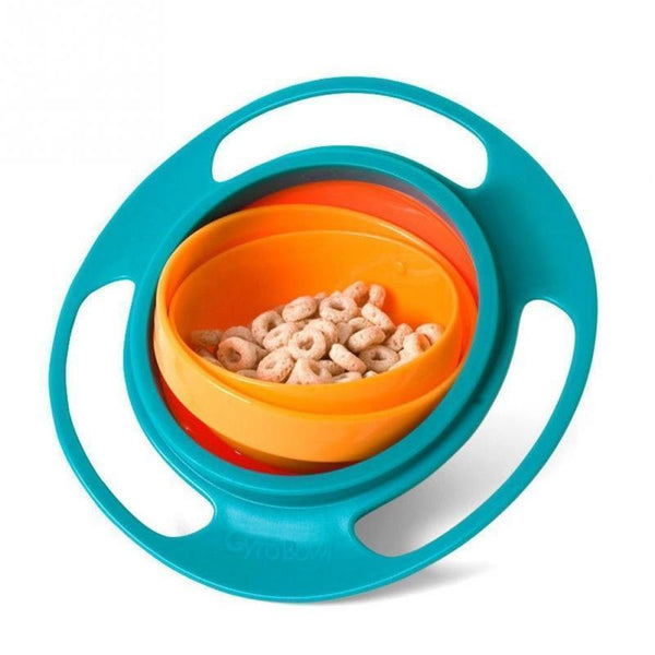 NEW 2016 Practical Design Children Kid Baby Toy Universal 360 Rotate Spill-Proof Bowl Dishes Free Shipping-Green-JadeMoghul Inc.