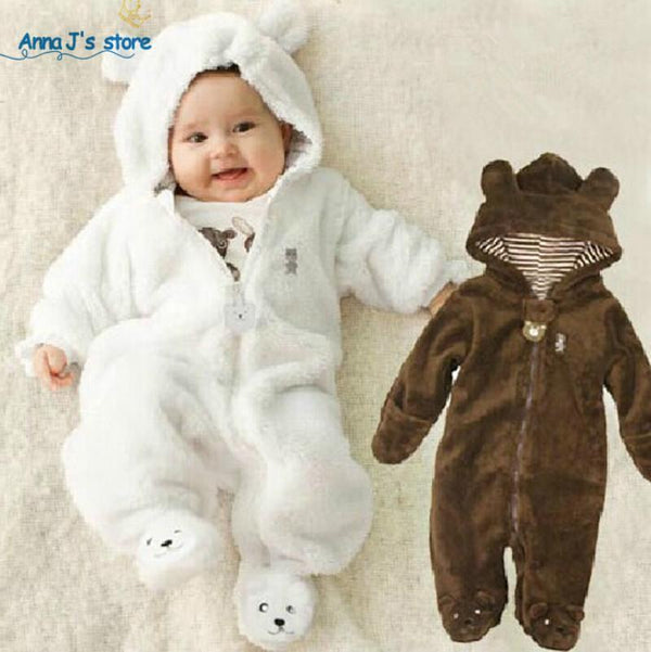 New 2017, autumn winter clothes, baby sliders, warm clothes, newborn, baby, boy girl overalls, 0-9 M Baby Jumpsuit PPY-205-as picture-3M-JadeMoghul Inc.