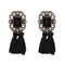 New 2017 fashion jewelry hot sale women crysta vintage tassel statement bib stud Earrings for women jewelry Factory Price-black-JadeMoghul Inc.